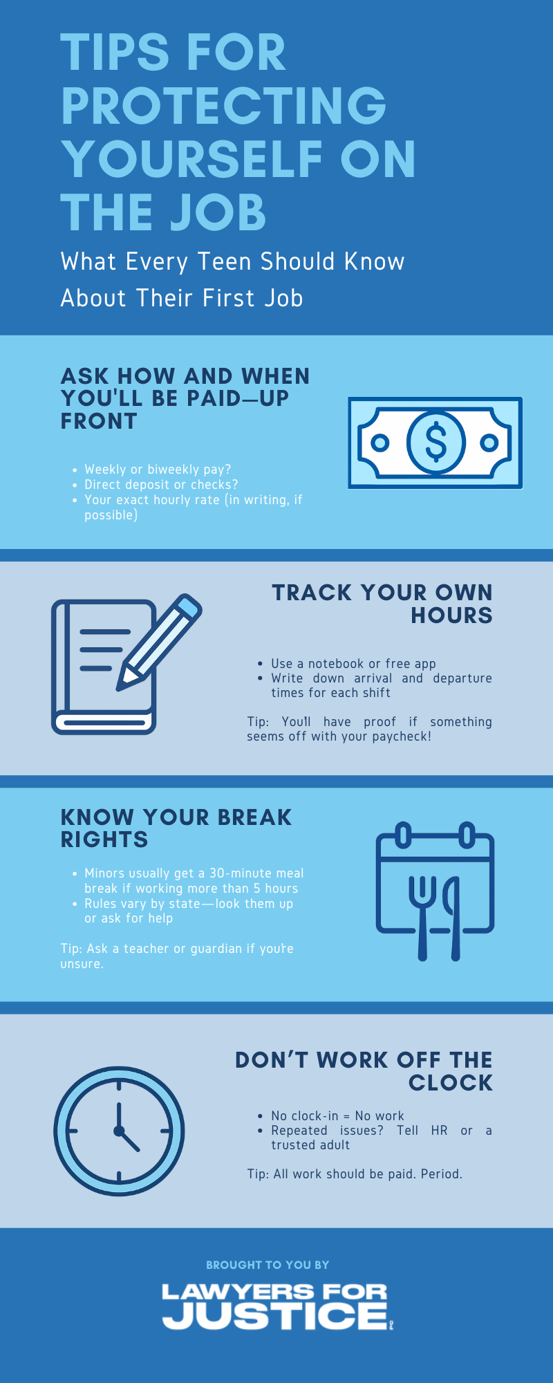 TIPS FOR PROTECTING YOURSELF ON THE JOB - What Every Teen Should Know About Their First Job